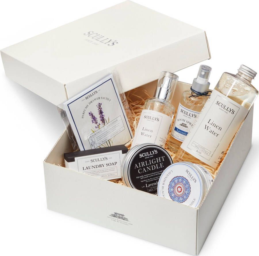 Scullys My Home geschenkdoos – Lavendel etherische olie luxe giftset