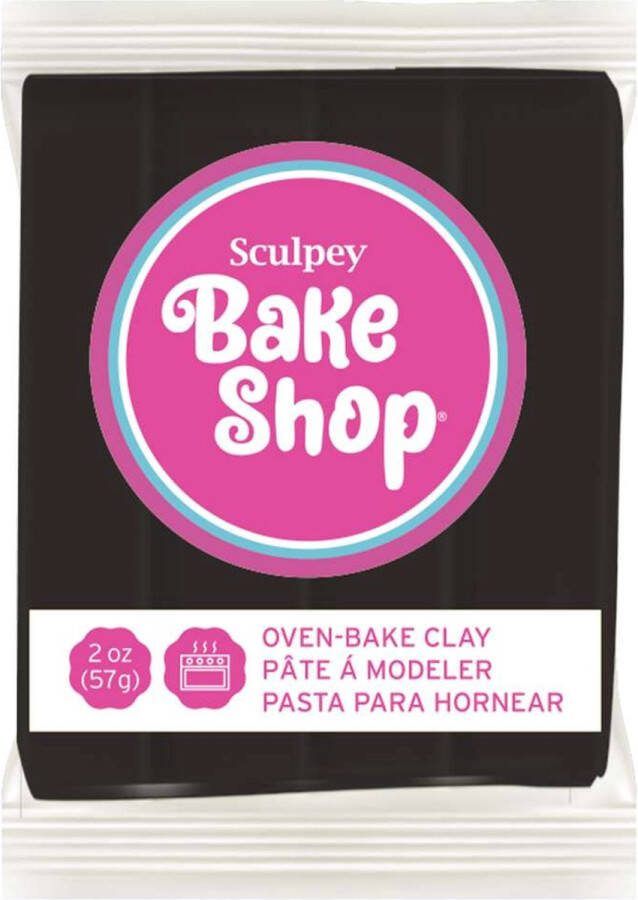 Sculpey Bake shop black boetseerklei 57 gr