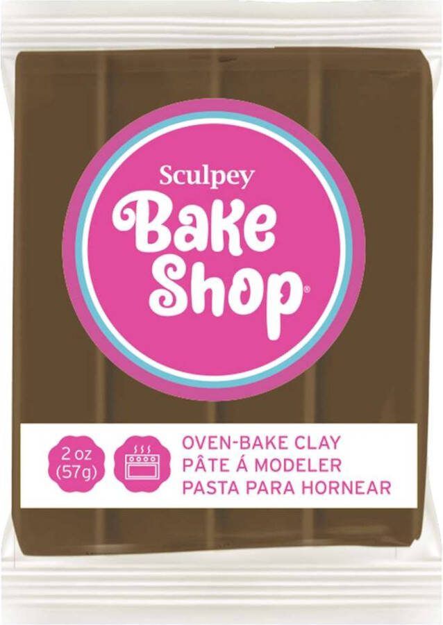 Sculpey Bake shop brown boetseerklei 57 gr