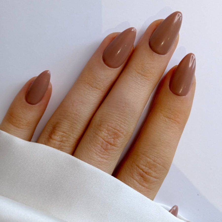 SD Press on Nails B161 Plaknagels met nagellijm Kort Stiletto Nude Set 20 Kunstnagels handgemaakt van gel polish Handmade Accessoires Feestdagen