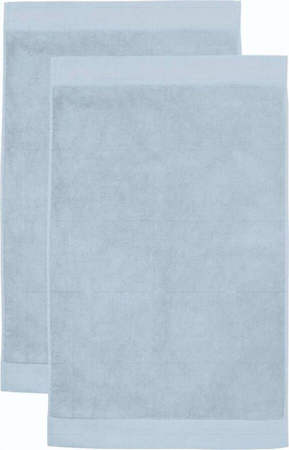 Seahorse Combiset Pure badmat 50 x 90 blue (2 stuks)