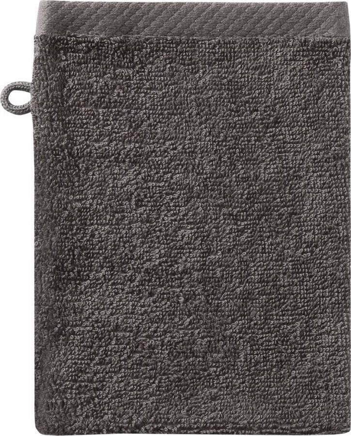 Seahorse Pure washand 16x21 cm Set van 10 Bruin Basalt