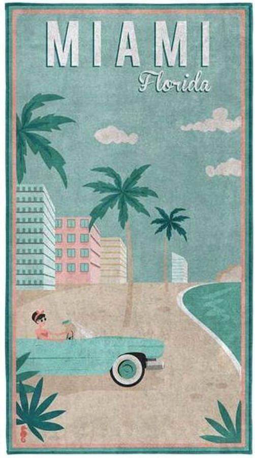 Seahorse Strandlaken Miami met miami beach print (1 stuk)