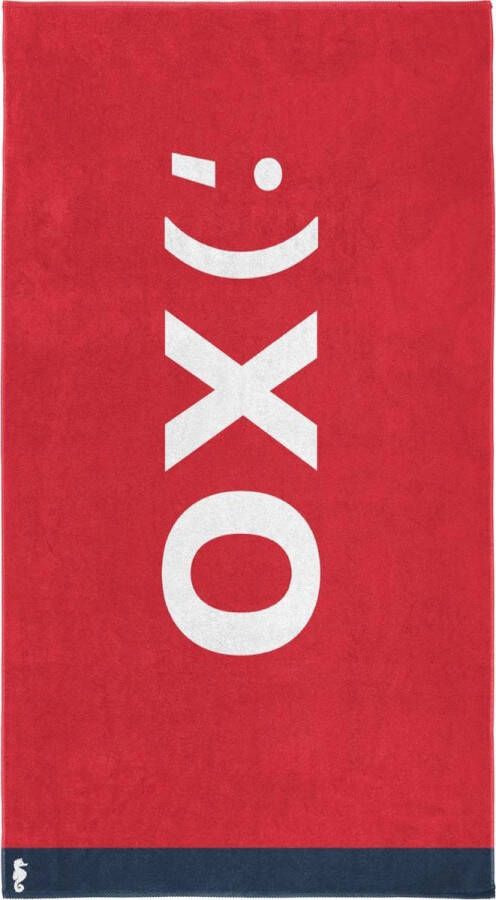 Seahorse Xo Strandlaken 100% Katoen 100x180 Cm Red