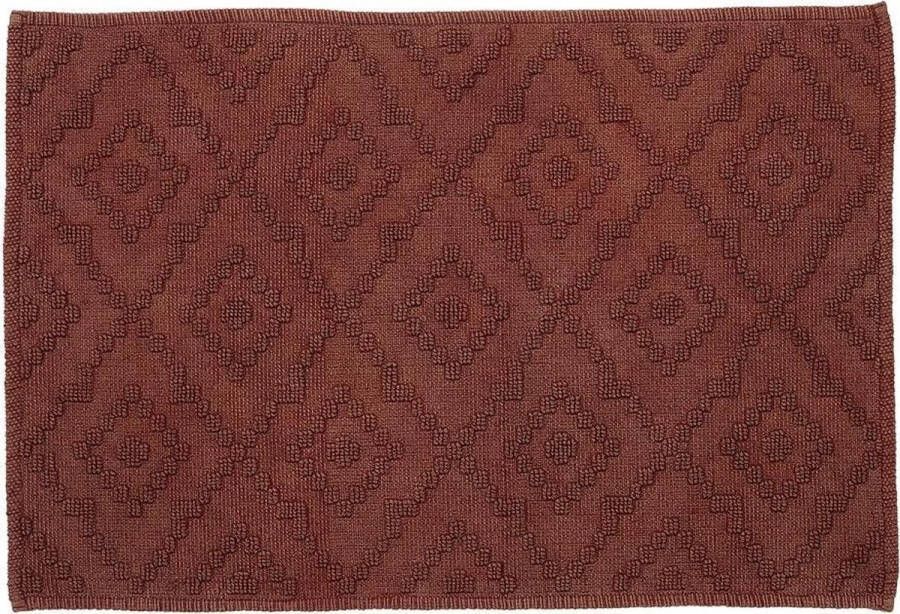 Sealskin Aztec Badmat 60x90 cm Katoen Donkerroze