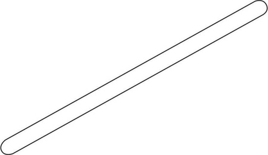 Sealskin Hooked Stabilisatiesteun Voor Montage Haaks Op Het Glas Met De Wand Op 980 Mm Afstand |zilver Hoogglans
