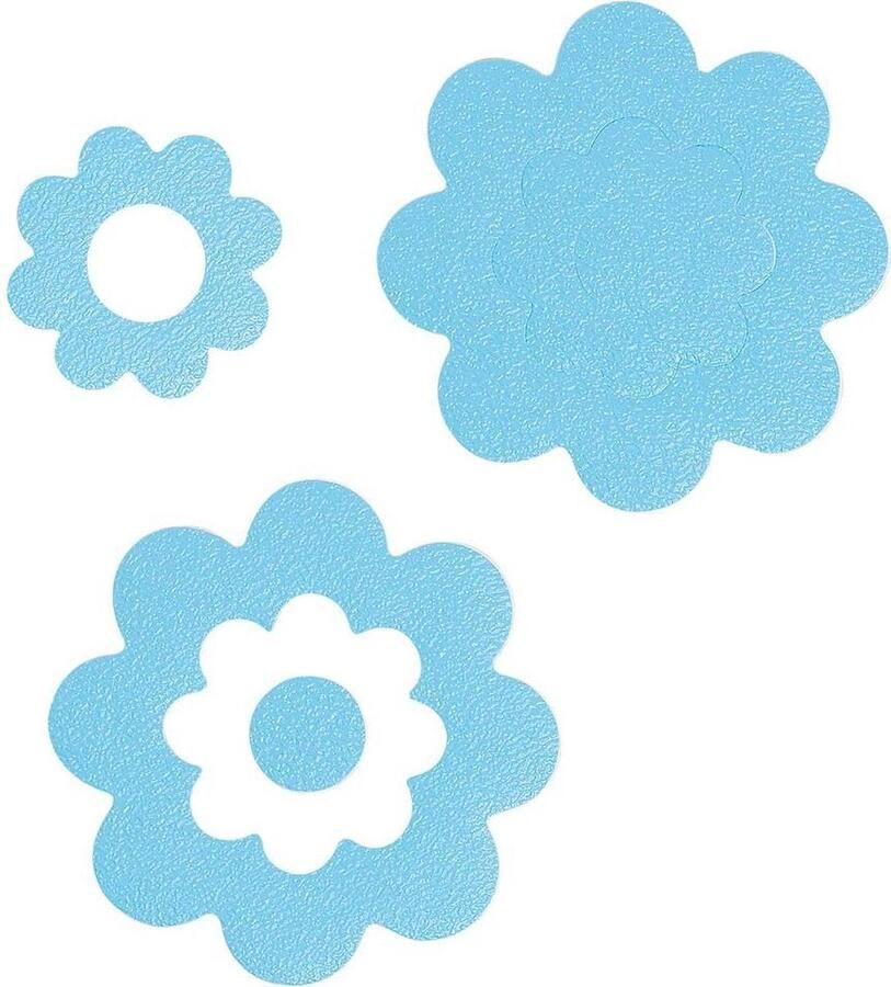 Sealskin Badbloem zelfklevende antislip stickers Vinyl 7 stuks Blauw
