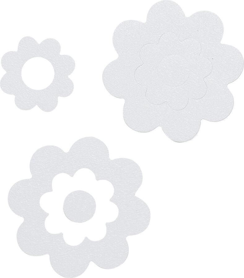Sealskin Badbloem Zelfklevende antislip stickers Vinyl 7 stuks Wit