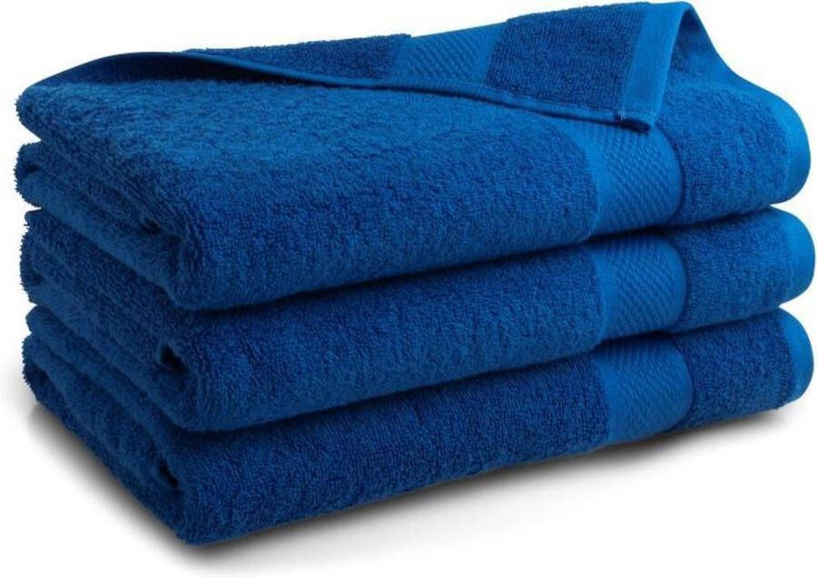 Seashell Hotel Collectie Handdoek Klassiek blauw 3 stuks 70x140cm