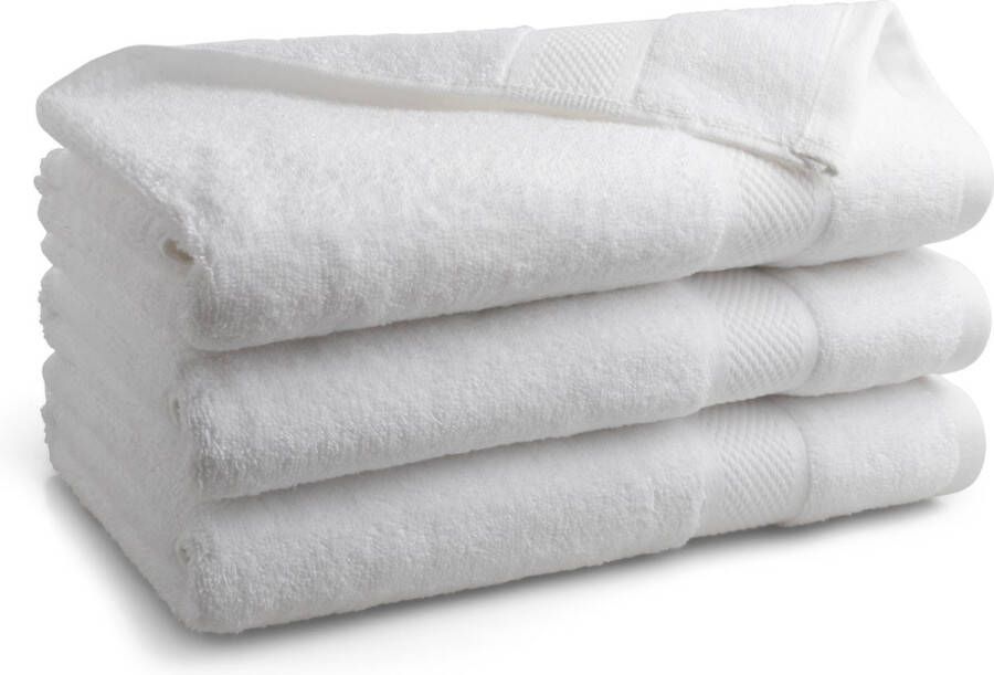 Seashell Hotel Collectie Handdoek Wit 3 stuks 70x140cm