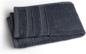 Seashell Luxor Gastendoekjes Jeans Blauw 6 Stuks 30x50cm Hotel Kwaliteit