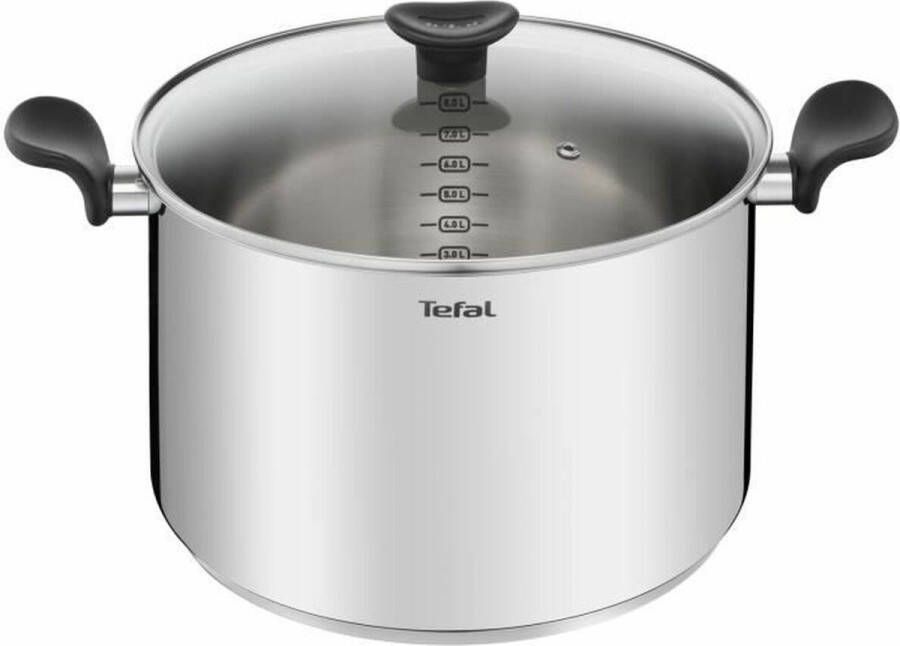 SEB TEFAL E3086404 PRIMARY roestvrijstalen kookpot 28 cm + deksel geschikt voor inductie