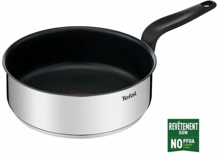 SEB TEFAL E3093204 PRIMAIRE roestvrijstalen Sauteerpan met antiaanbaklaag 24 cm + Deksel Geschikt voor inductie