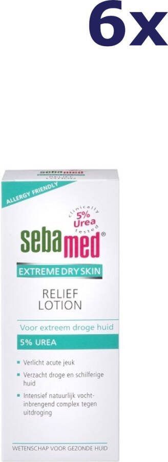 Sebamed Extreme Dry Lotion Relief 5% 6x200ml Voordeelverpakking