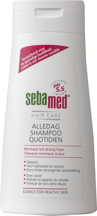Sebamed Alledag Shampoo Voor dagelijks wassen en verzorging van het haar Voor hydratatie glans en volume Met plantaardige bestanddelen 400 ml