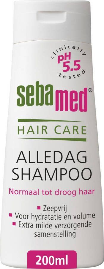 Sebamed Alledag Shampoo Voor dagelijks wassen en verzorging van het haar Voor hydratatie glans en volume Met plantaardige bestanddelen 200 ml