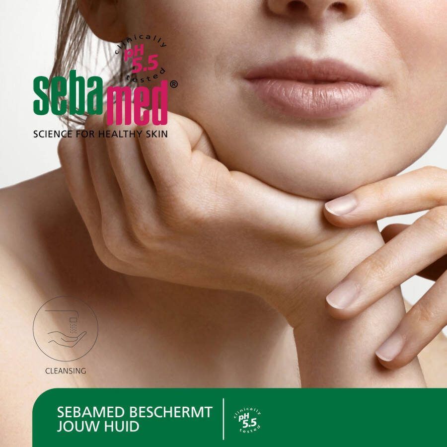 Sebamed Clear Face Antibacterial Cleansing Foam Voor de onzuivere en acne gevoelige huid Bestrijdt puistjes en mee-eters Zachte diepe reiniging van de poriën 150 ml