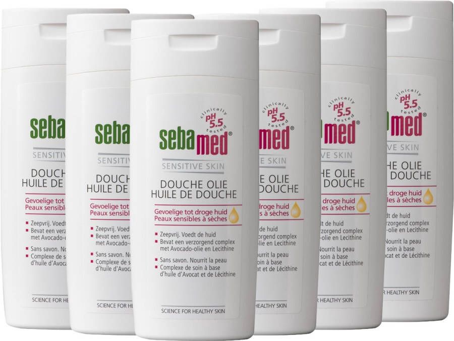 Sebamed Douche Olie Douchemiddel 200 ml 6 pack