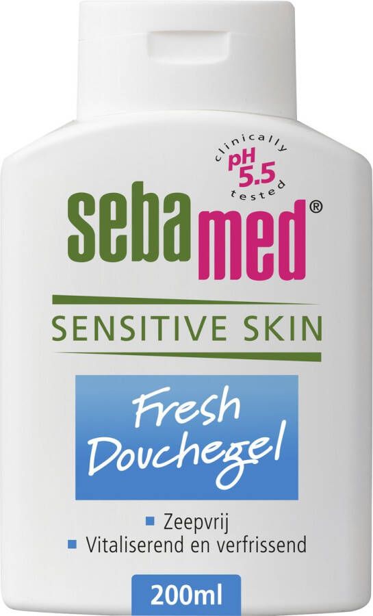 Sebamed Fresh Douchegel Zeepvrij Vitaliserend en verfrissend Met aminozuren en allantoïne Beschermt tegen uitdroging Douchemiddel 200 ml