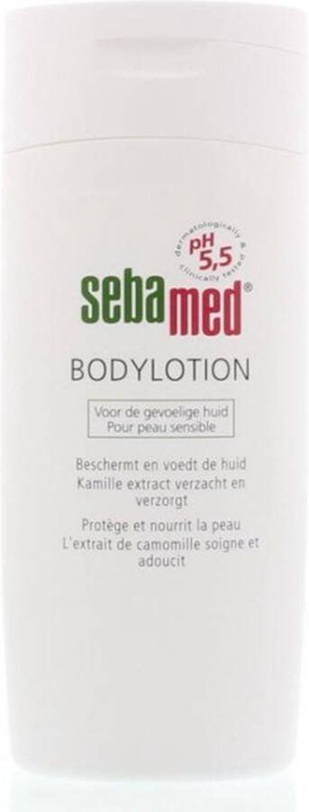 Sebamed Hydraterende Bodylotion Kalmeert en hydrateert Kamille en allantoïne voedt en verzacht de huid Trekt snel in en voelt niet vettig aan Huidverzorging 200 ml