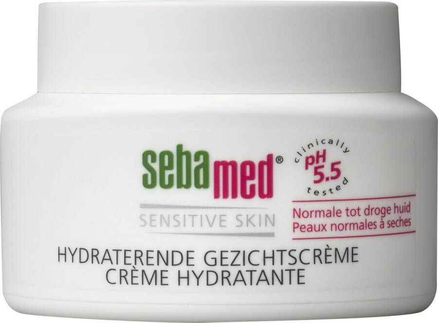 Sebamed Hydraterende gezichtscrème Met vitamine E Helpt beschermen tegen vroegtijdige huidveroudering Hydratatie Huidverzorging 75 ml