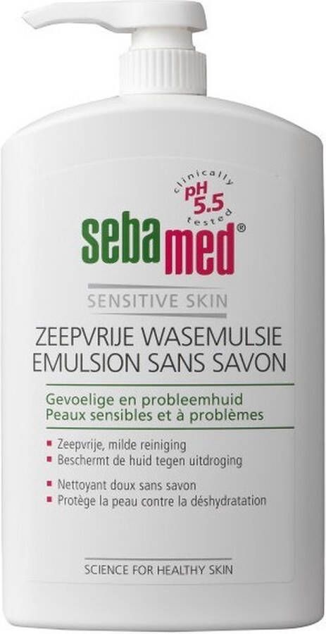Sebamed Zeepvrij Wasemulsie Pomp 6x1000ml Voordeelverpakking