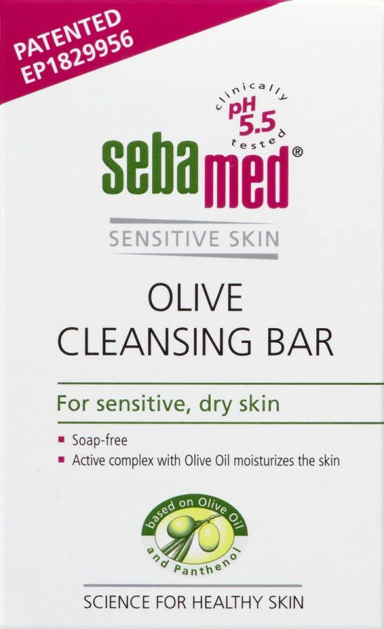 Sebamed Zeepvrij Wastablet Olijf Voor de gevoelige en droge huid Reiniging & hydratatie van de huid 150 gram