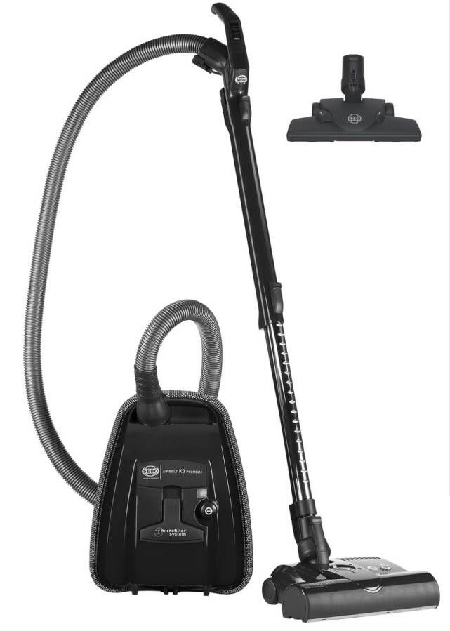 Sebo K3 Premium Zwarte sledestofzuiger Elektronische borstel voor tapijt 5 kilogram