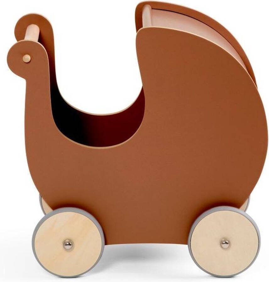 Sebra houten poppenwagen dark amber