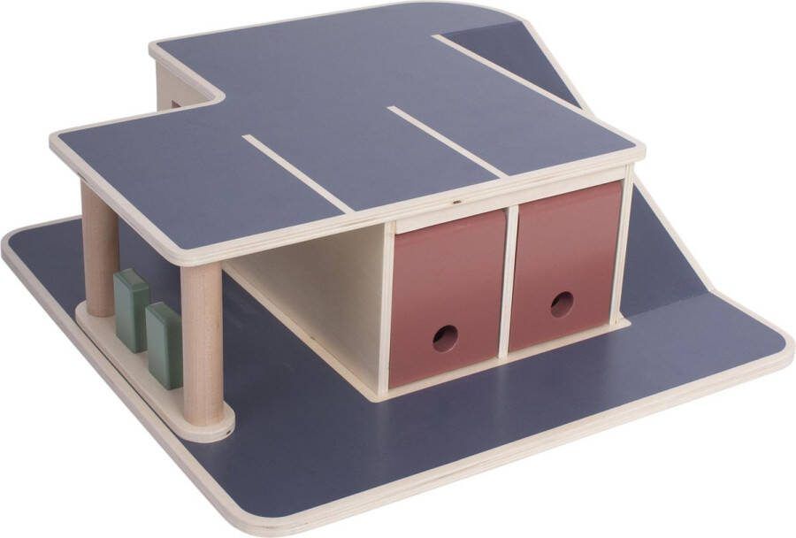 Sebra Houten Speelgoed Garage Houten speelgoed tan