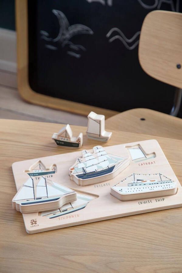 Sebra Houten Vormenpuzzel Seven Seas Puzzels