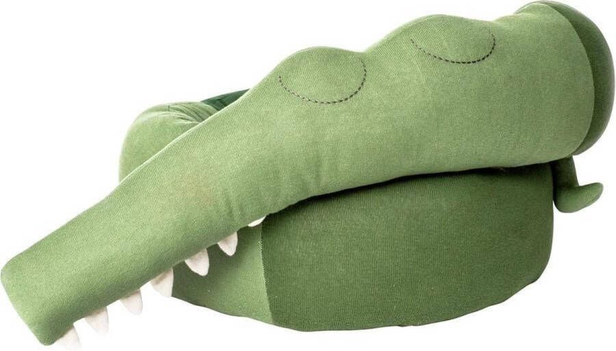 Sebra XXL knuffel krokodil pine green