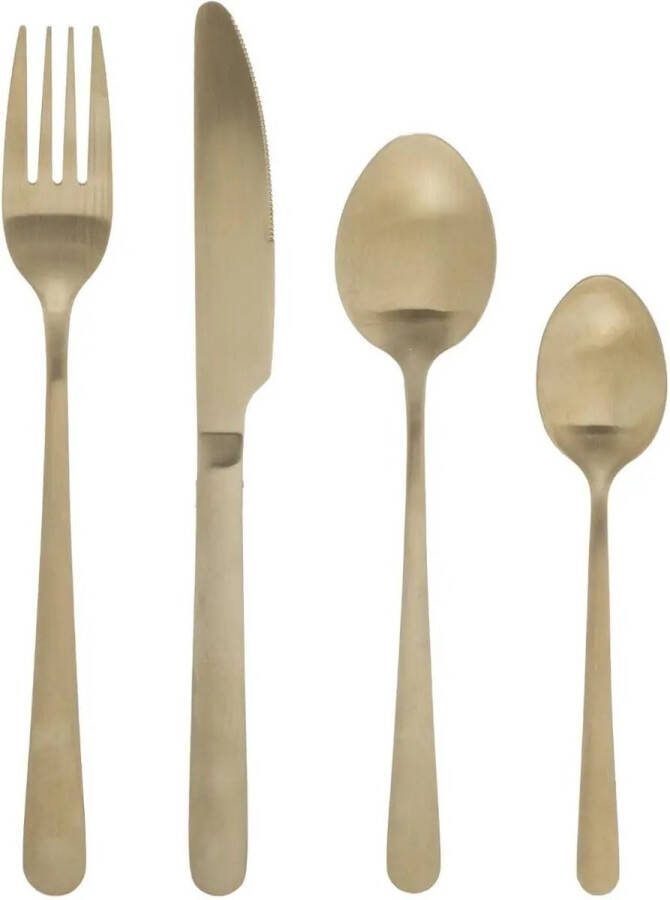 Secret de Gourmet Bestekset Green Harmony 48-delig RVS goud