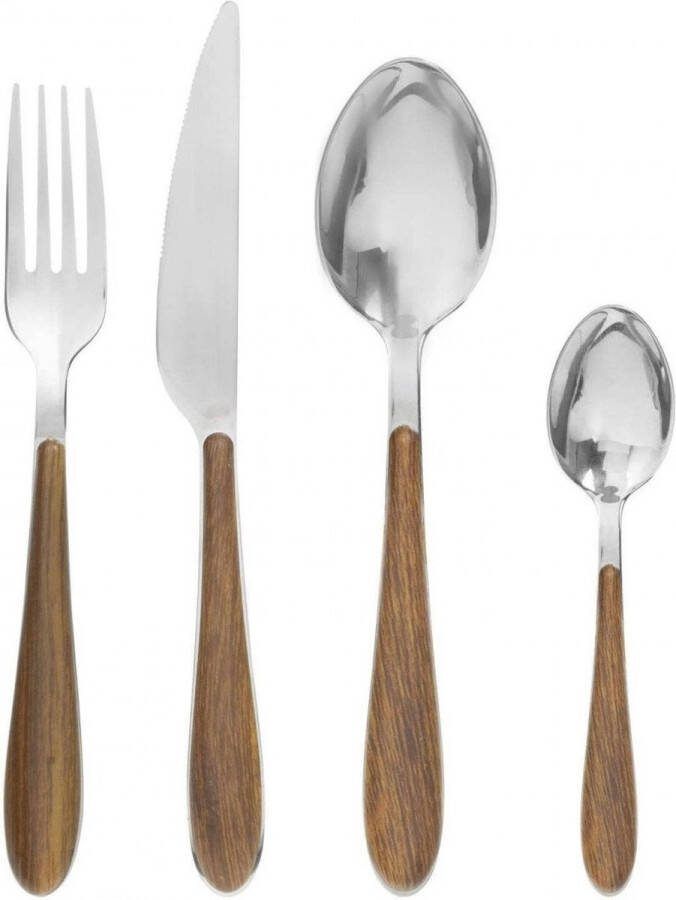 Secret de Gourmet Bestekset Houten handvat 24 delig