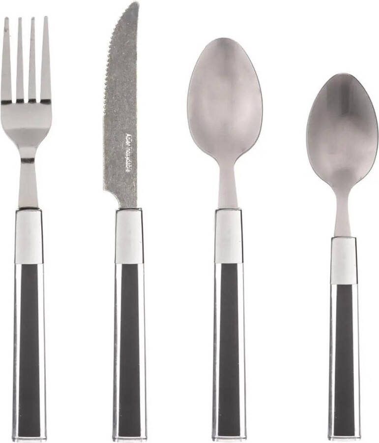 Secret de Gourmet Bestekset Tamaris 48-delig RVS kunststof zwart