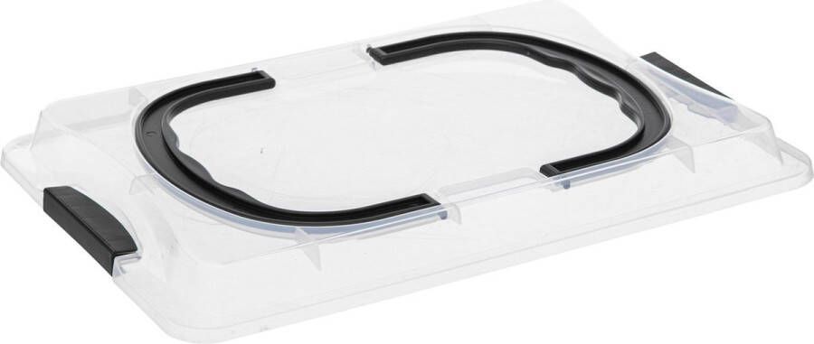 Secret de Gourmet Cakevorm met deksel 43x30x8cm Binnenmaat 42x30cm Grijs