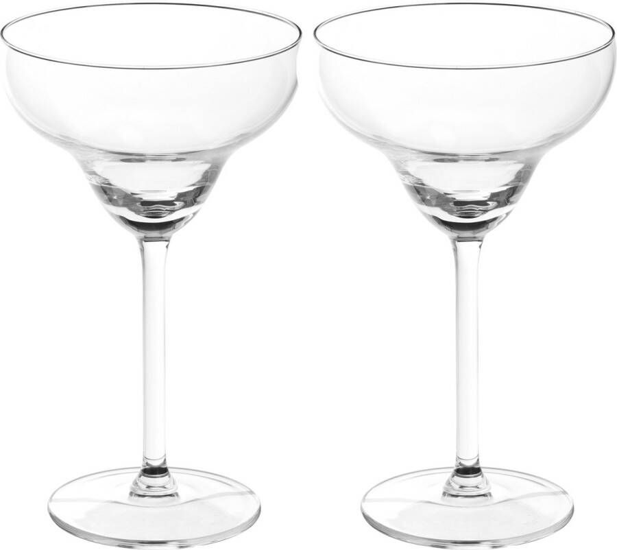 Secret de Gourmet Cocktail margarita glazen 12x stuks 300 ml transparant