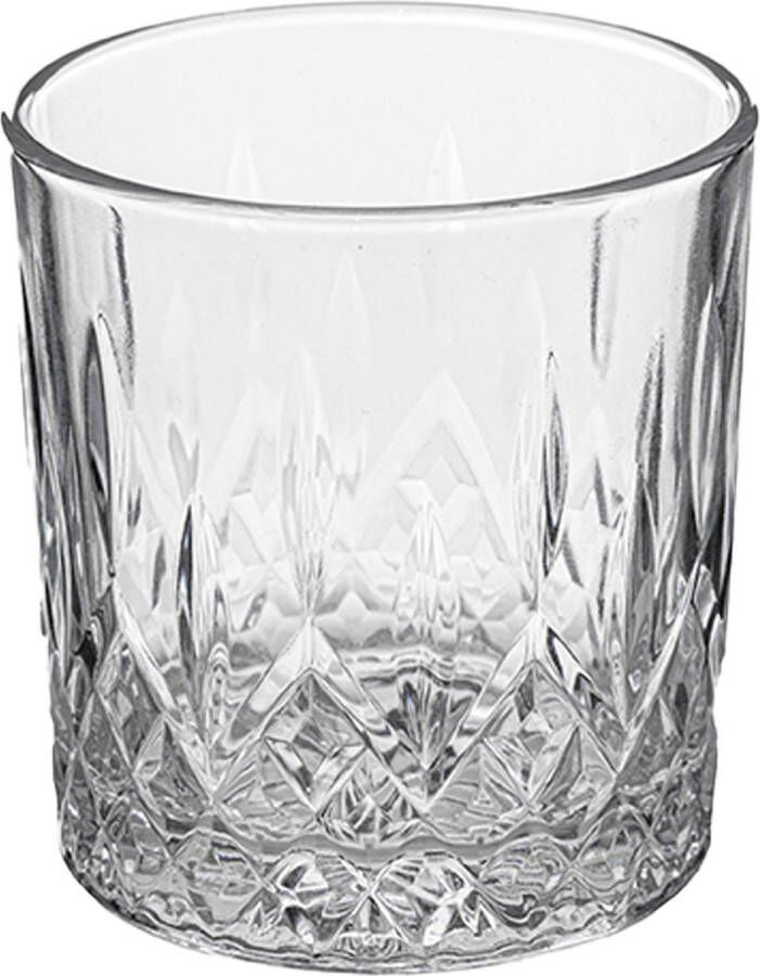 Secret de Gourmet drinkglazen set 4x stuks 240 ml glas transparant luxe uitstraling Drinkglazen