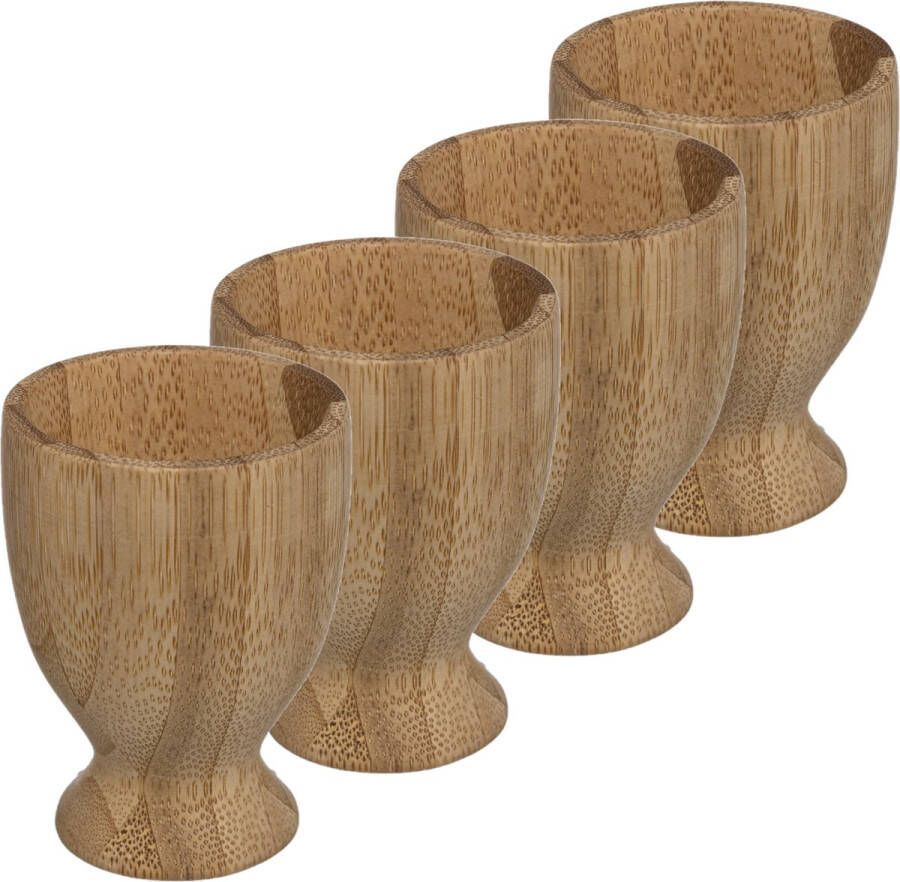 Secret de Gourmet Eierdopje 8 stuks Bamboe 7 5 cm