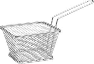 Secret de Gourmet Frietmandje serveermandje RVS 20 5 x 9 x 11 cm Patat snack serveren in een mandje