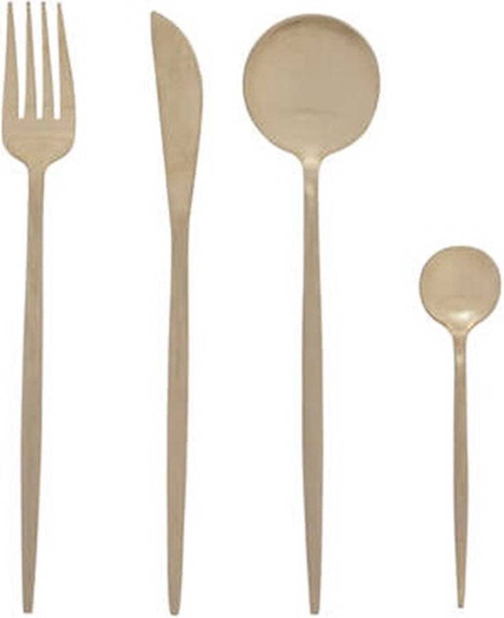 Secret de Gourmet Ida roestvrije bestekset 24-delig Goud