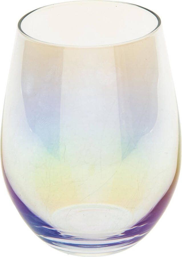 Secret de Gourmet Iriserende Waterglazen set van 6 Fantasie Regenboogkleurig