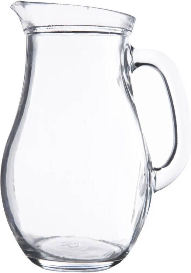 Secret de Gourmet Karaf schenkkan 1 liter van glas bol model Waterkan Sapkan