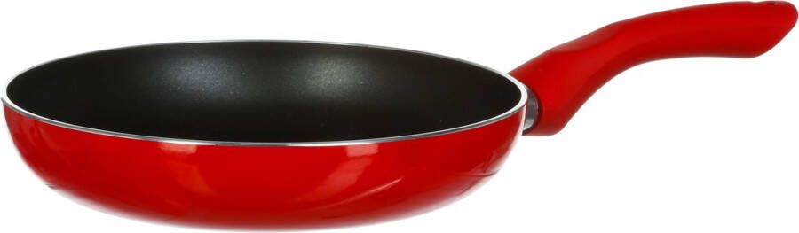 Secret de Gourmet Koekenpan Alle kookplaten warmtebronnen geschikt rood zwart Dia 20 cm