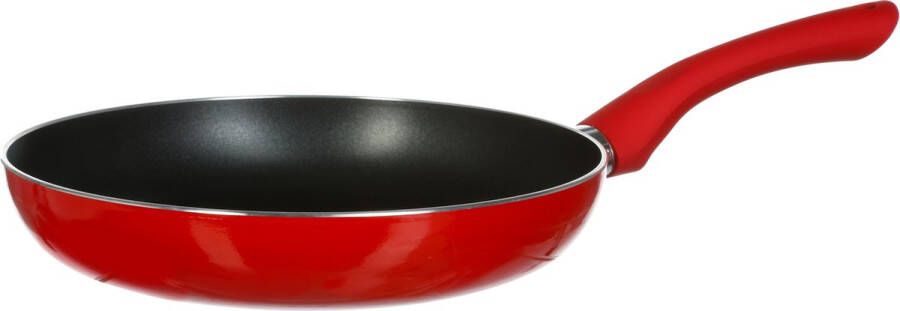 Secret de Gourmet Koekenpan Alle kookplaten warmtebronnen geschikt rood zwart Dia 24 cm