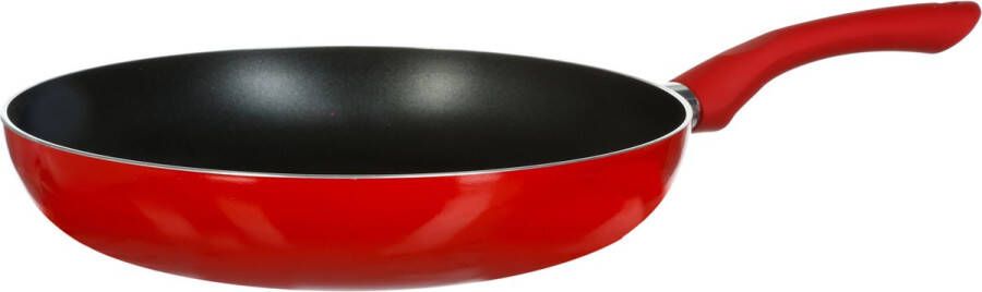Secret de Gourmet Koekenpan Alle kookplaten warmtebronnen geschikt rood zwart Dia 28 cm