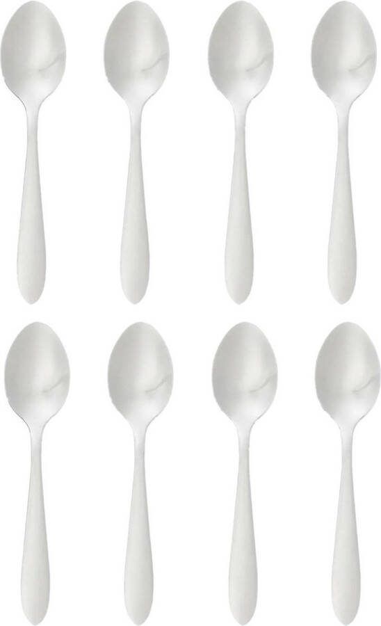 Secret de Gourmet Koffie thee lepels 8 stuks RVS 14 5 cm