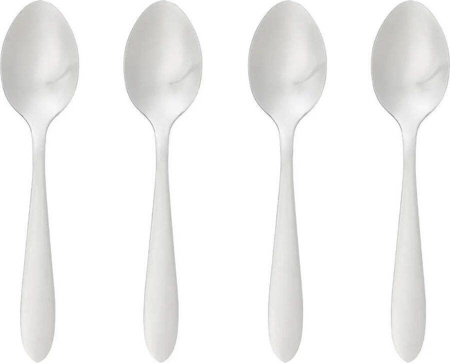 Secret de Gourmet Koffie thee lepels Nevis 20x stuks RVS 14 5 cm