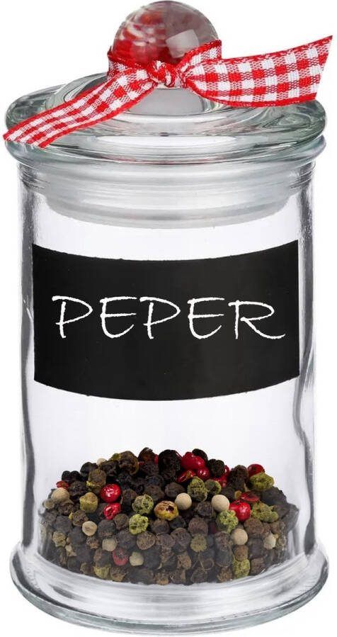 Secret de Gourmet 4x stuks snoeppotten voorraadpotten 0 12L glas met deksel 120 ml Voorraadpotten met luchtdichte sluiting