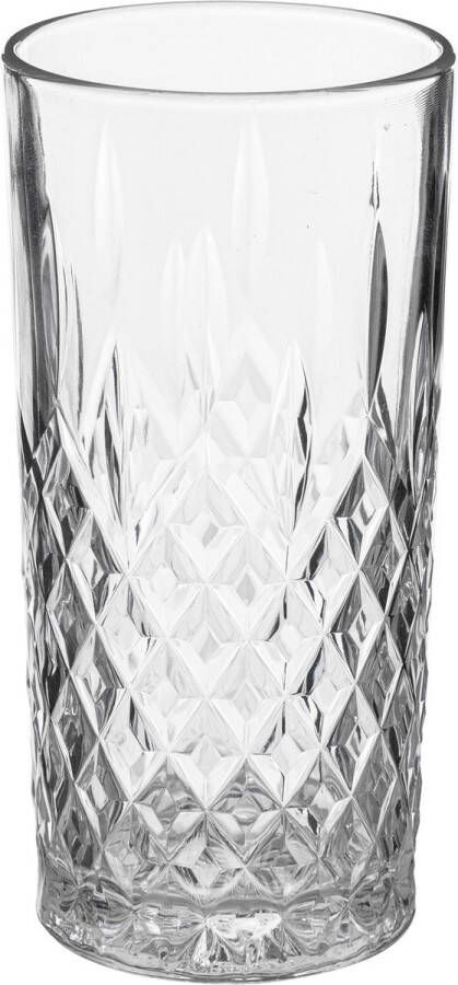 Secret de Gourmet longdrinkglazen set 4x stuks 300 ml glas transparant luxe uitstraling Longdrinkglazen